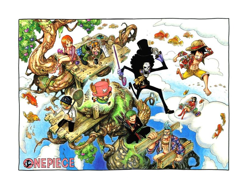 One Piece Crew on Tree