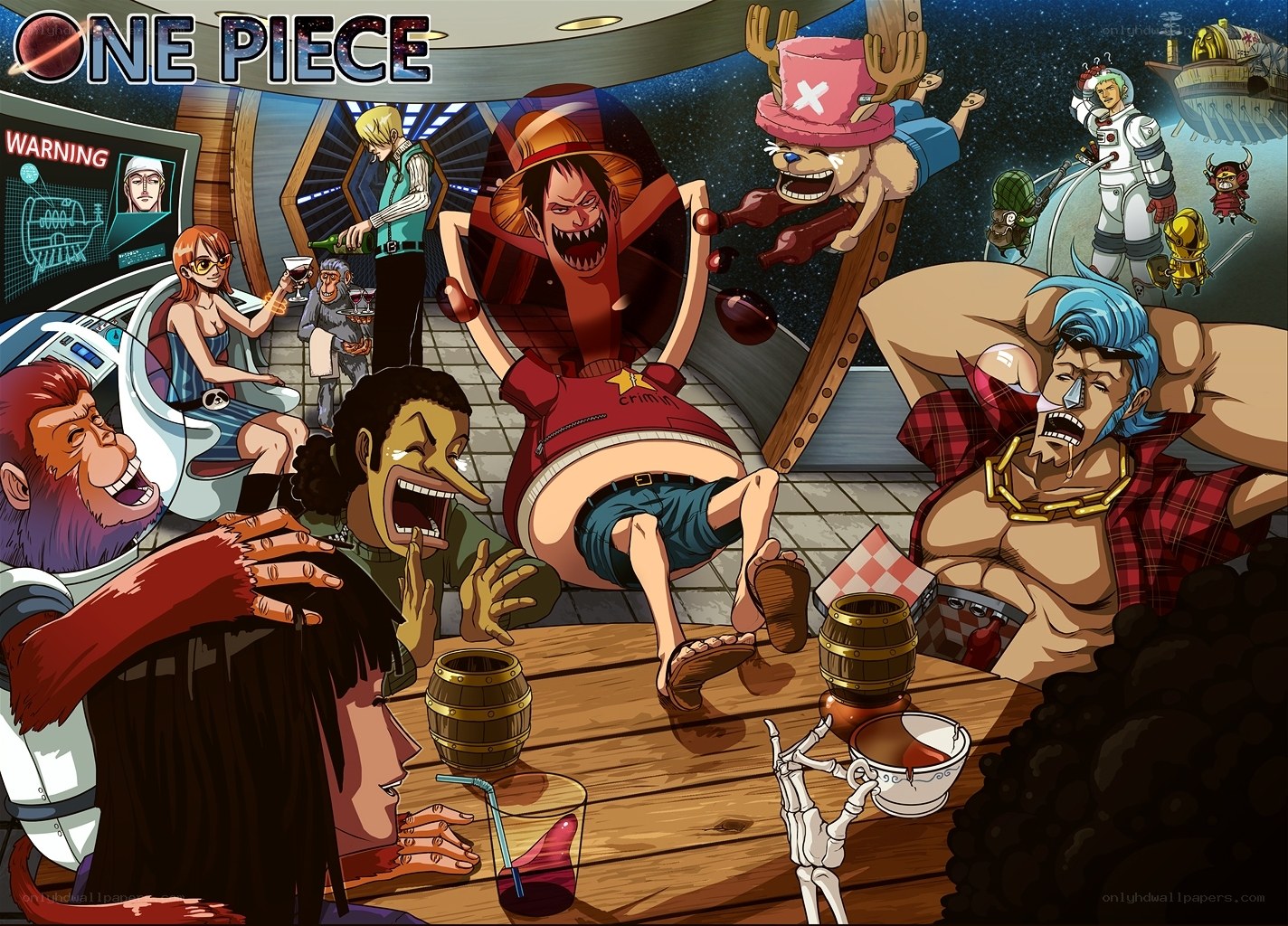 One Piece crew party