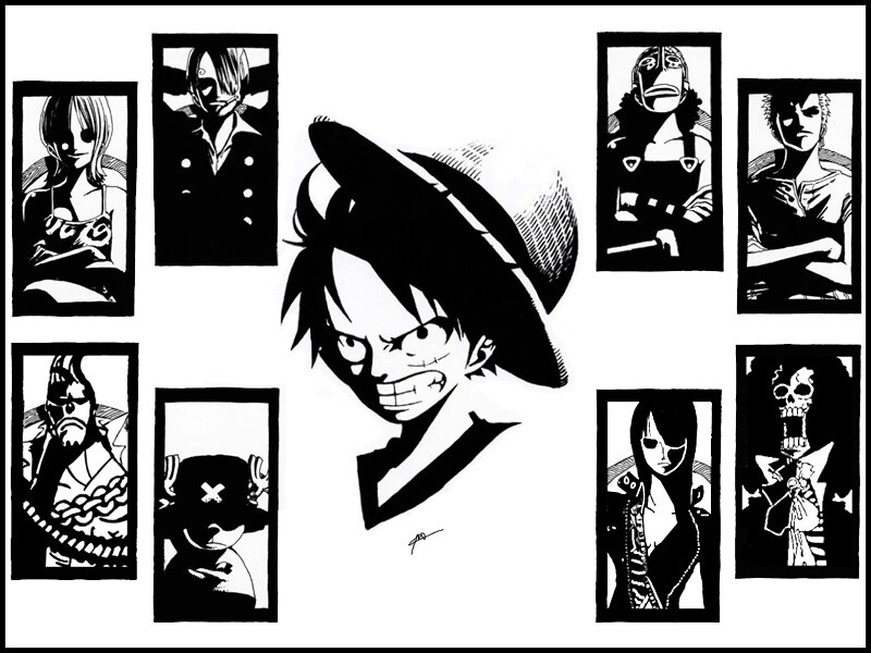 One Piece crew portraits