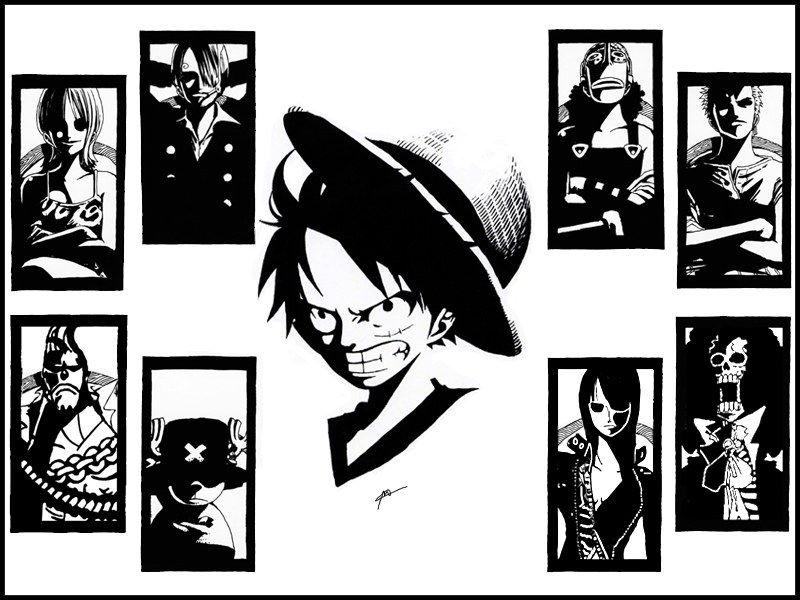 One Piece crew portraits