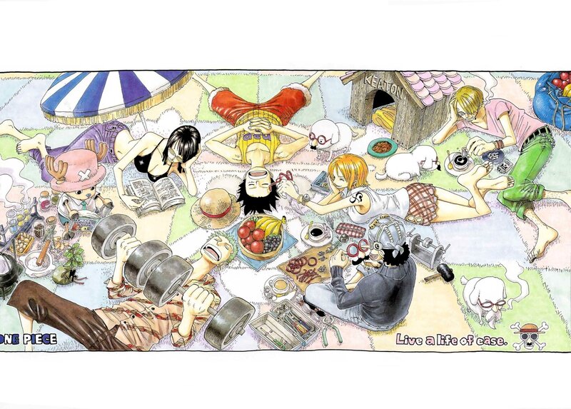 One Piece Crew Relaxing — Green, Relaxed