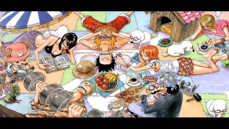 One Piece Crew Relaxing — Green