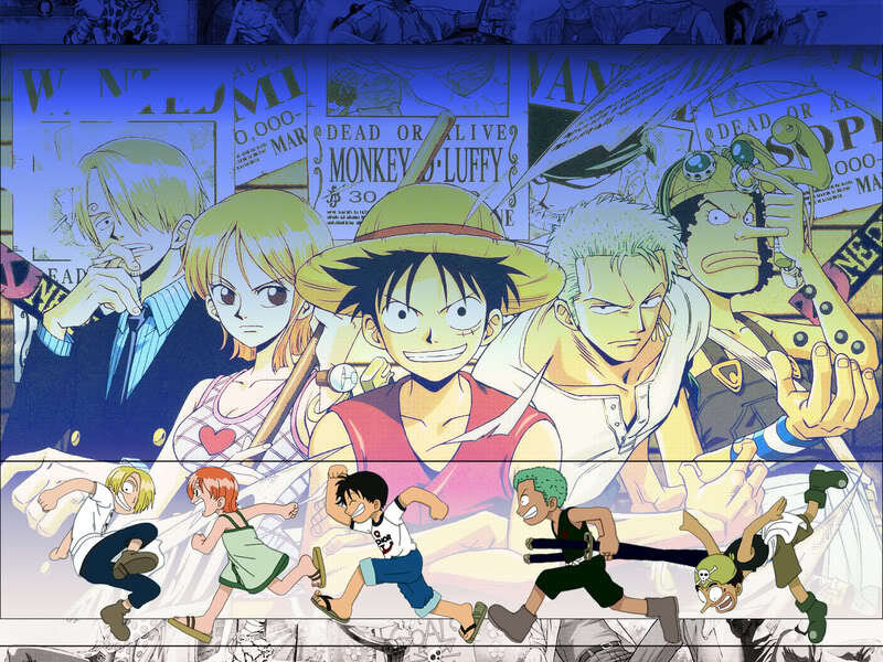 One Piece Crew Running — Blue