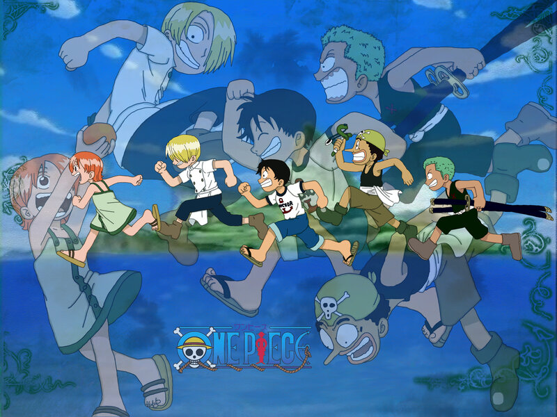 One Piece crew running