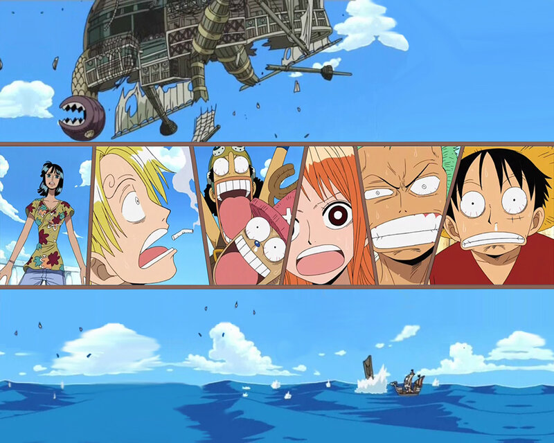 One Piece crew shocked by ship destruction