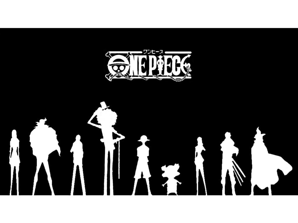 One Piece crew silhouettes