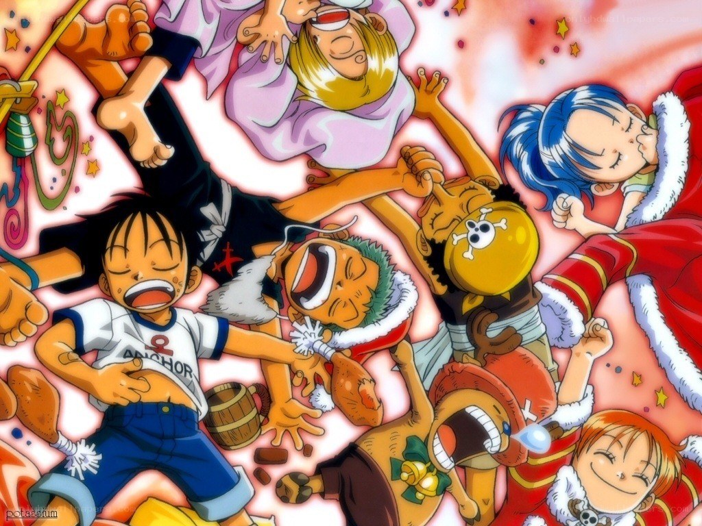One Piece crew sleeping