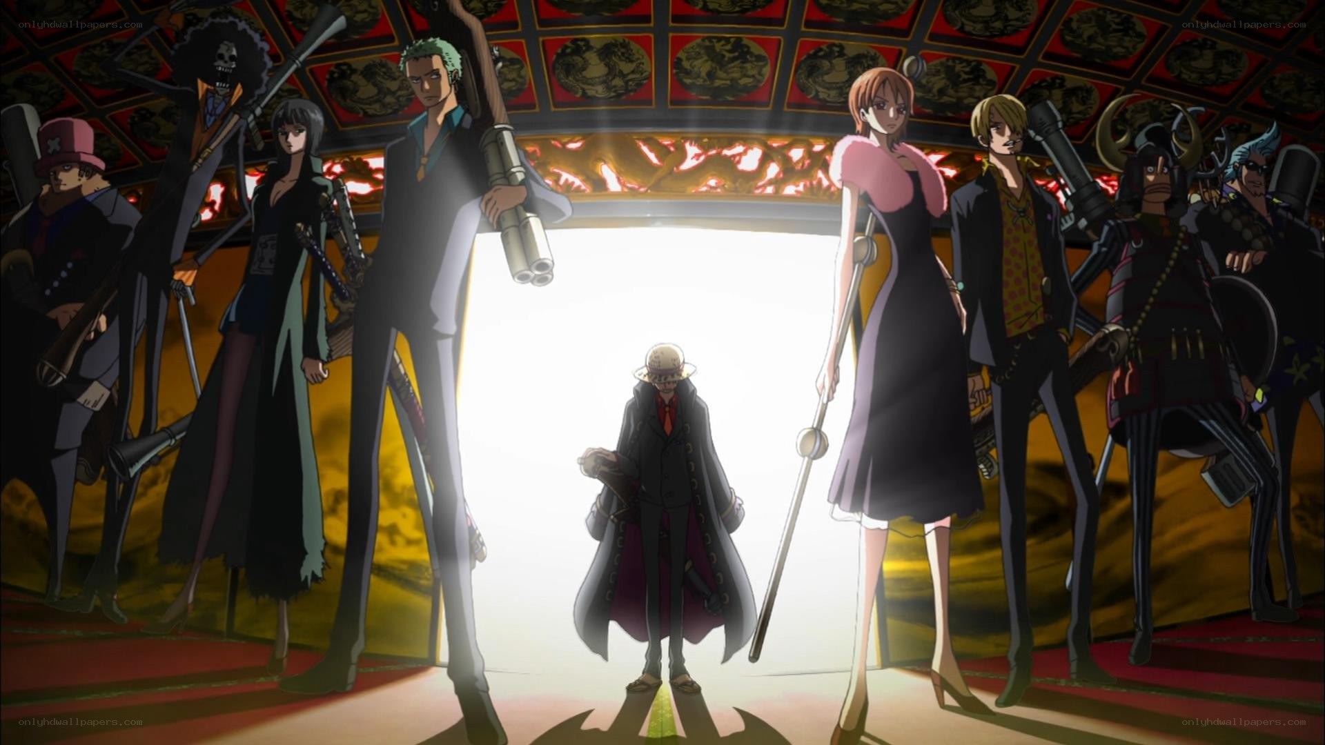 One Piece crew stands together
