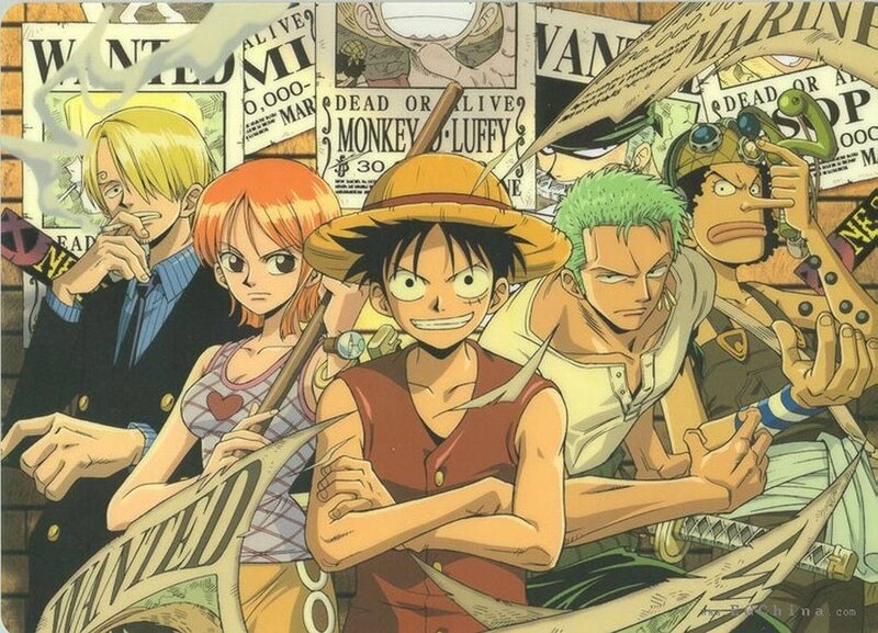 One Piece crew wanted posters