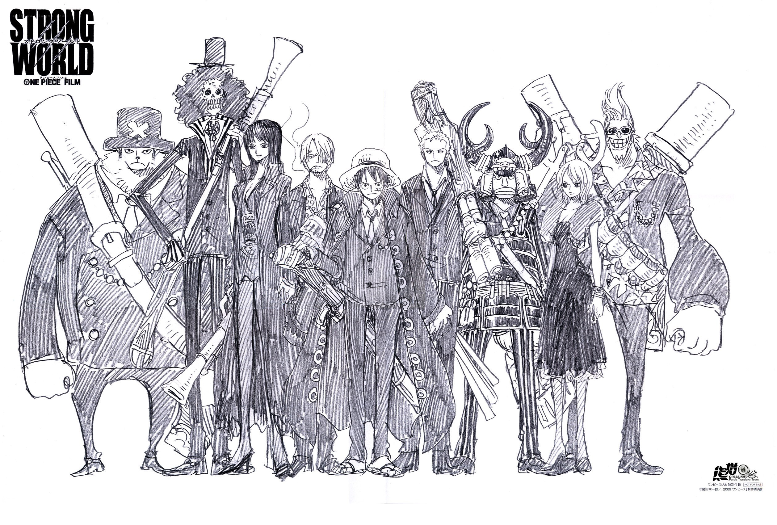 One Piece film character lineup
