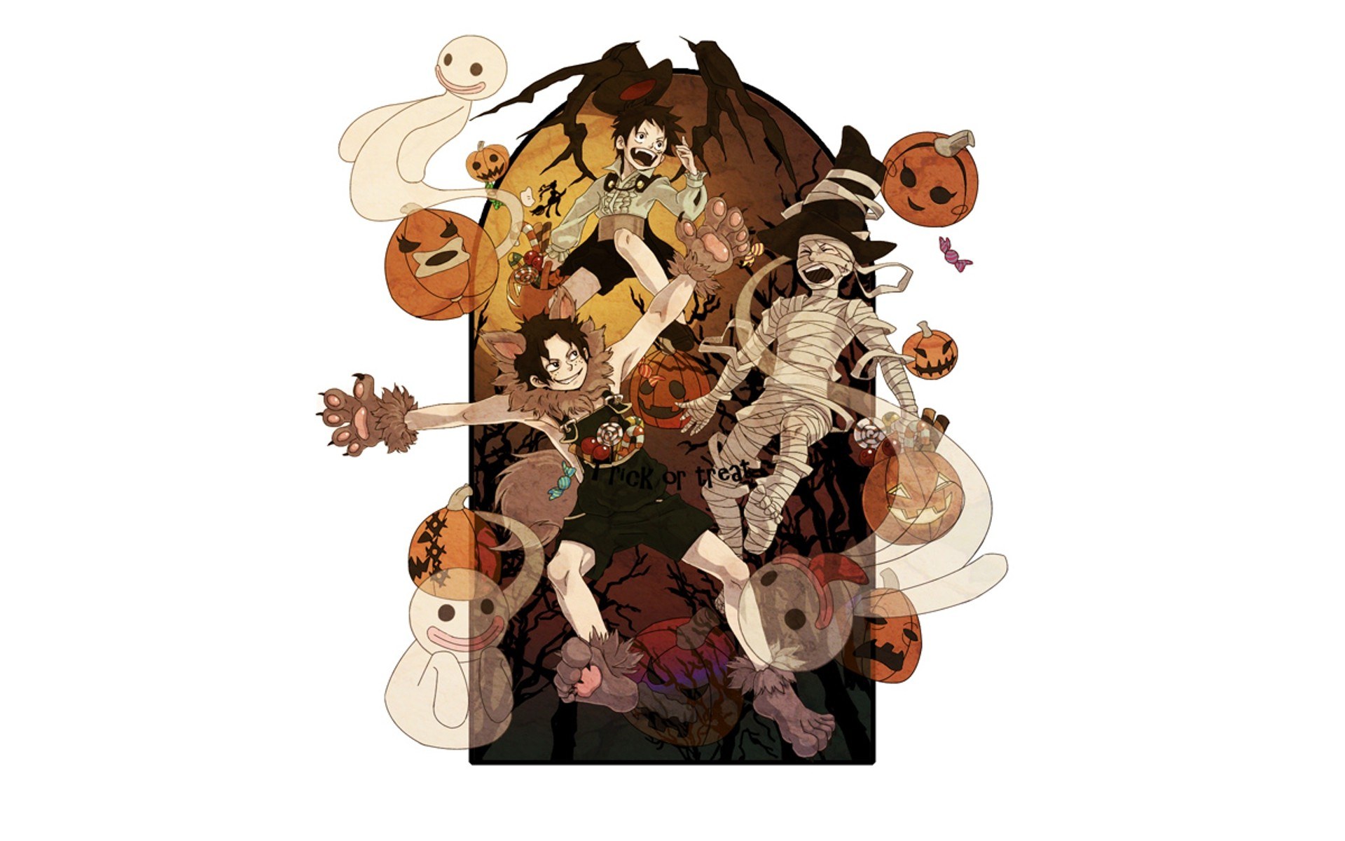 One Piece Halloween characters