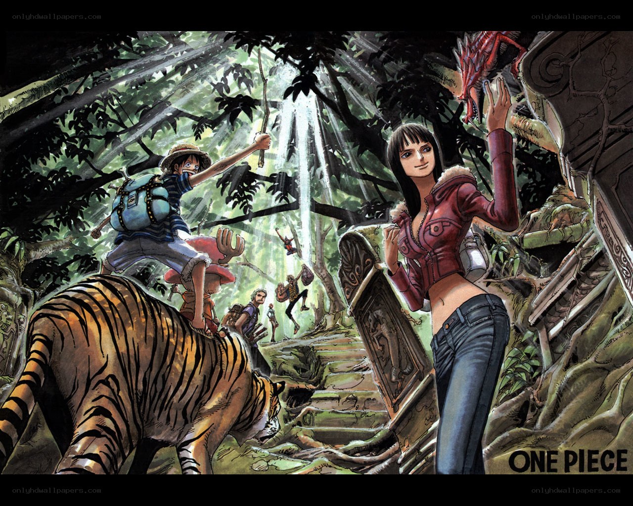 One Piece jungle adventure