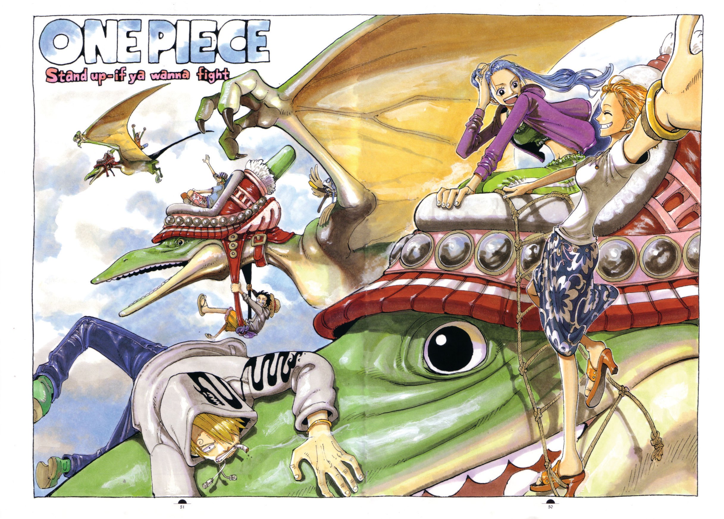 One Piece manga action scene