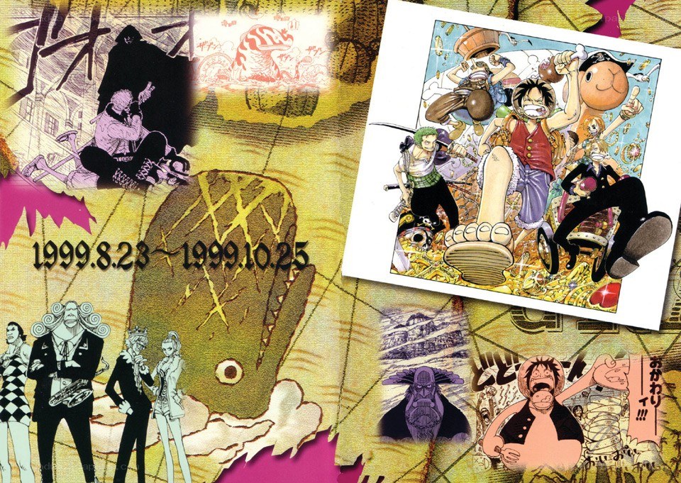 One Piece manga collage