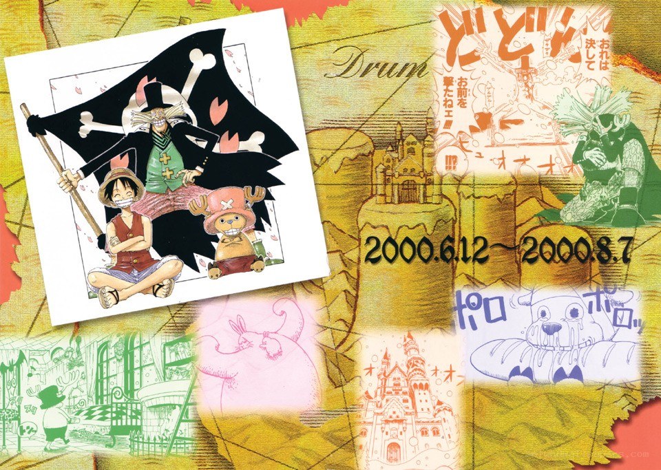 One Piece manga collage