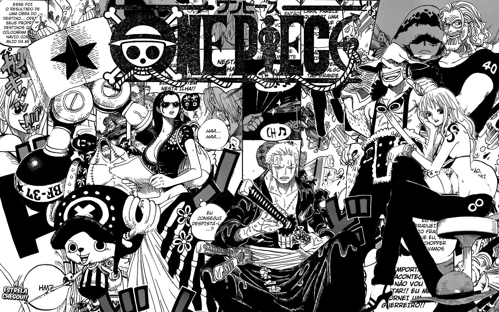 One Piece manga collage