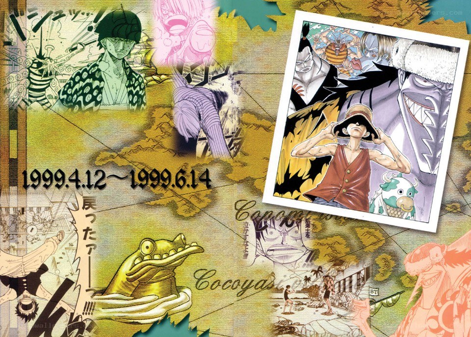 One Piece manga collage