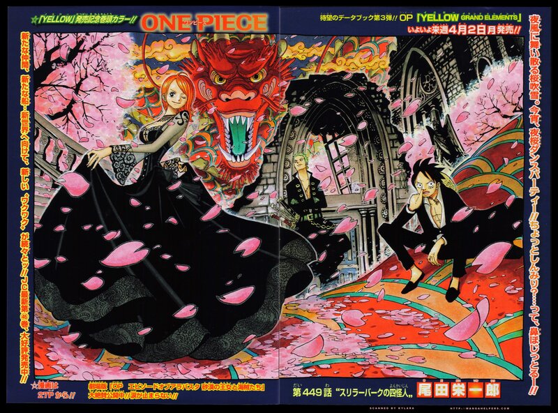 One Piece manga spread