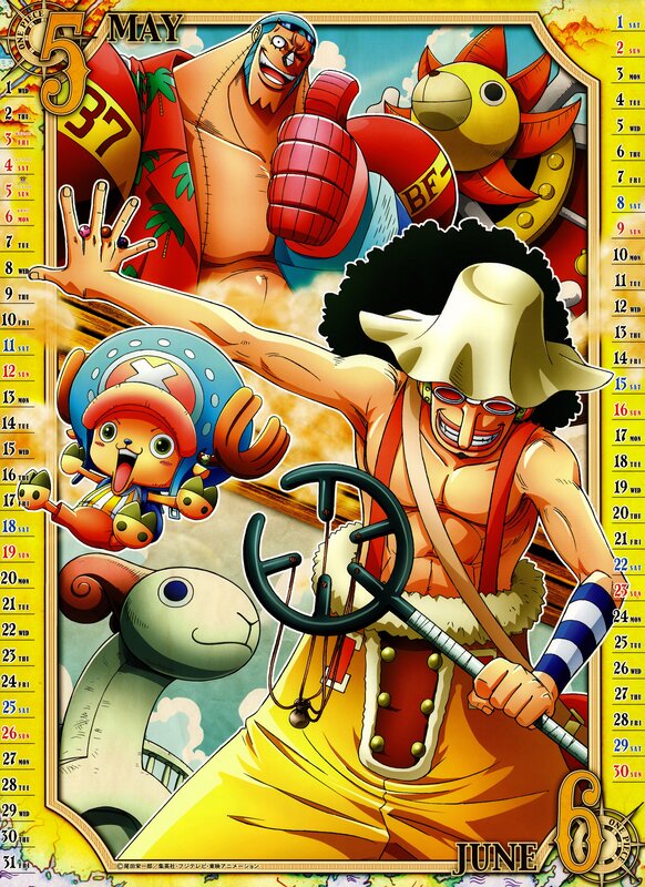 One Piece May-June calendar