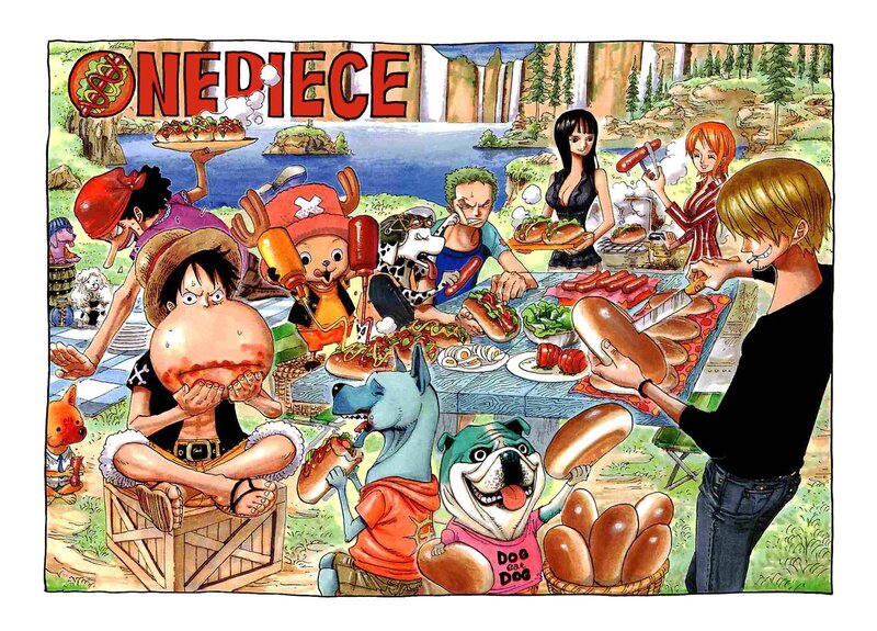One Piece picnic scene
