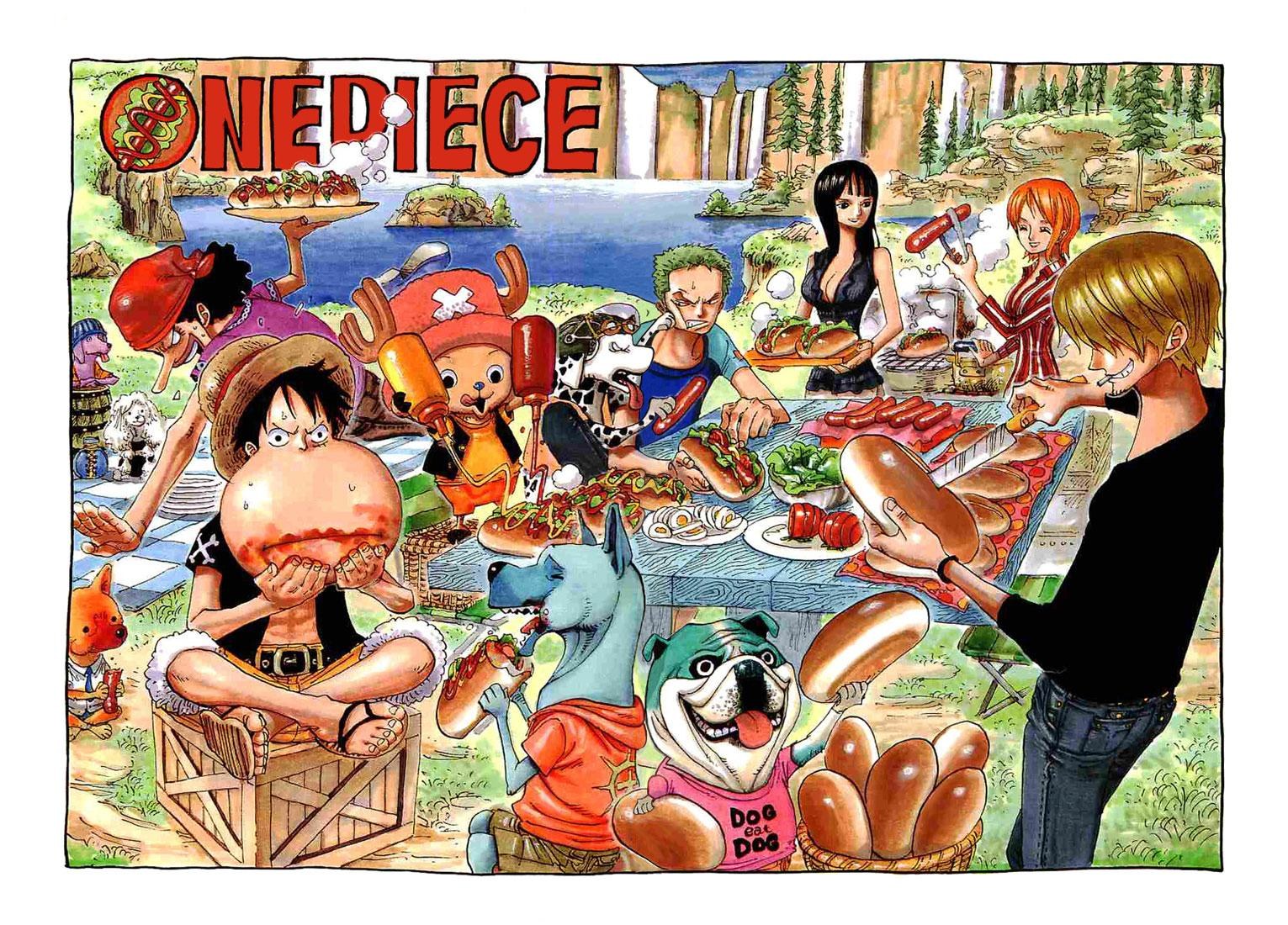 One Piece picnic scene
