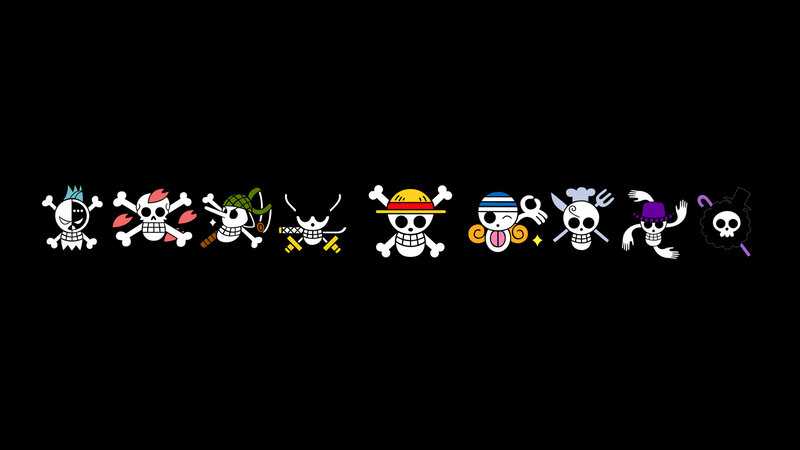 One Piece pirate crew logos