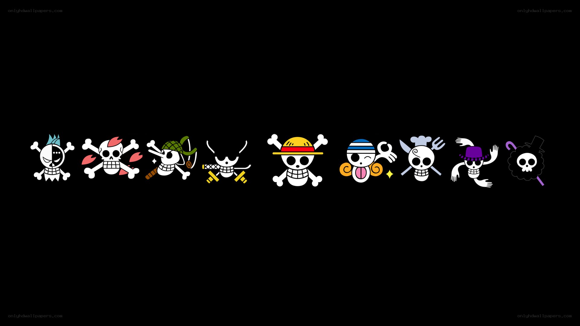 One Piece pirate crew logos