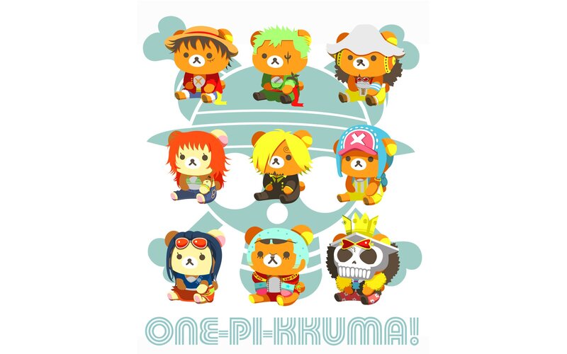 One Piece Rilakkuma characters