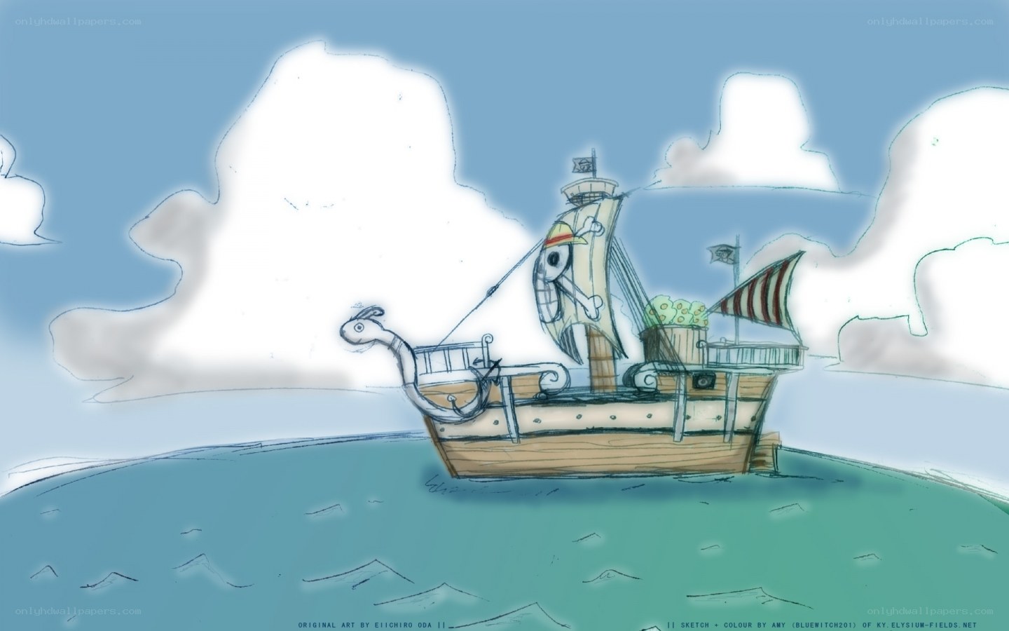 One Piece ship sketch