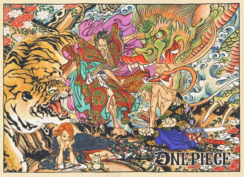 One Piece tattoo art illustration