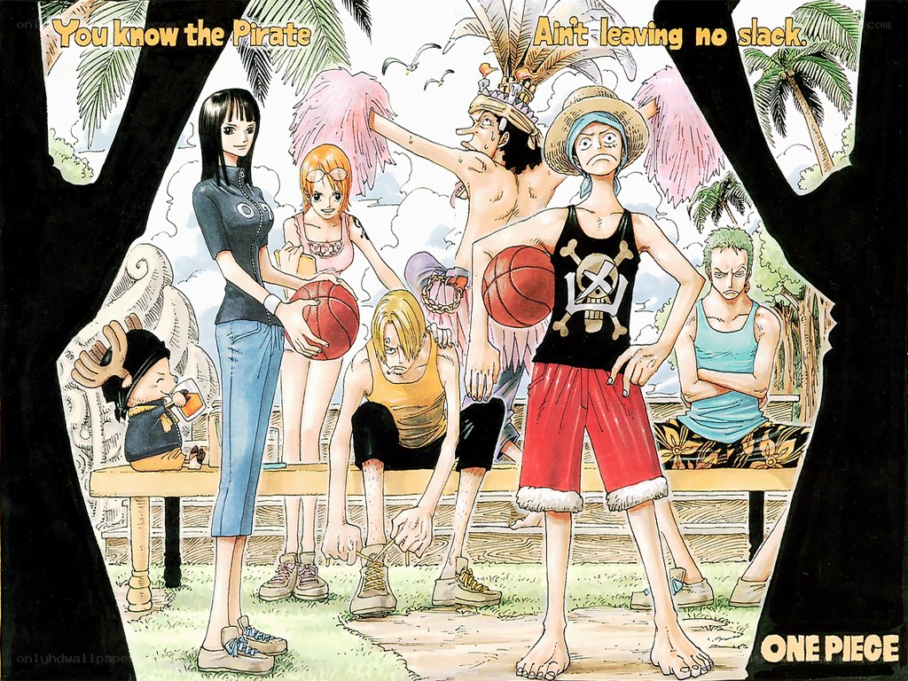 One Piece team on island