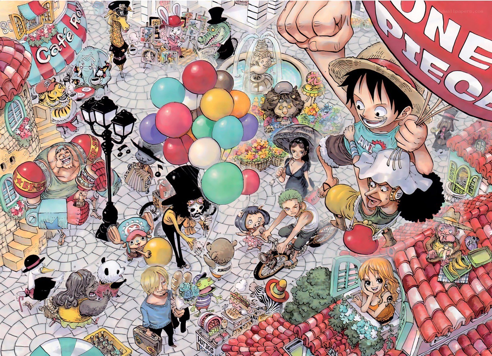One Piece town scene