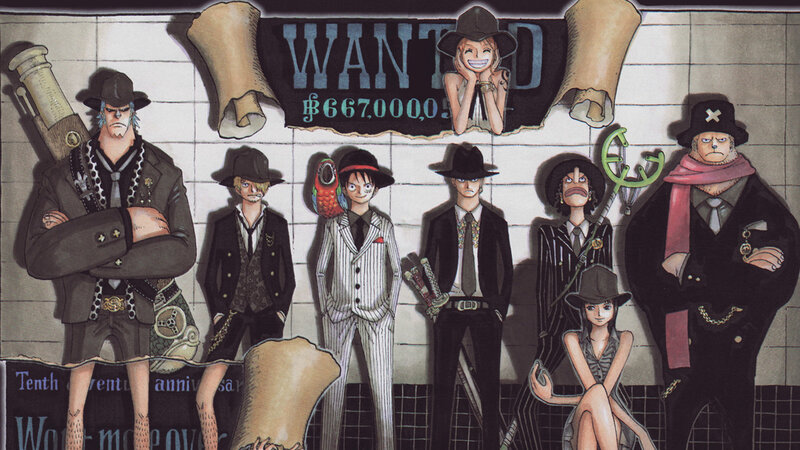 One Piece wanted posters