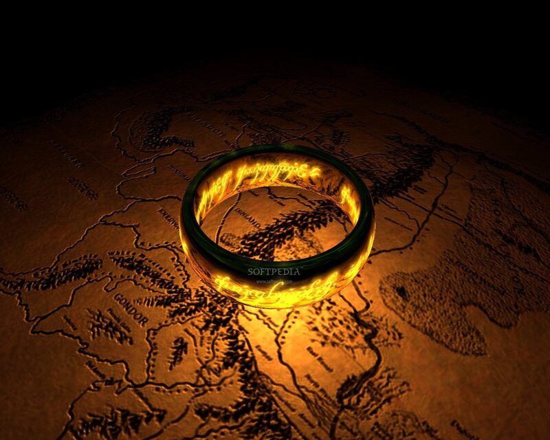 One Ring on Map — Gold, Dramatic