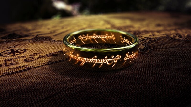 One Ring on Map — Gold