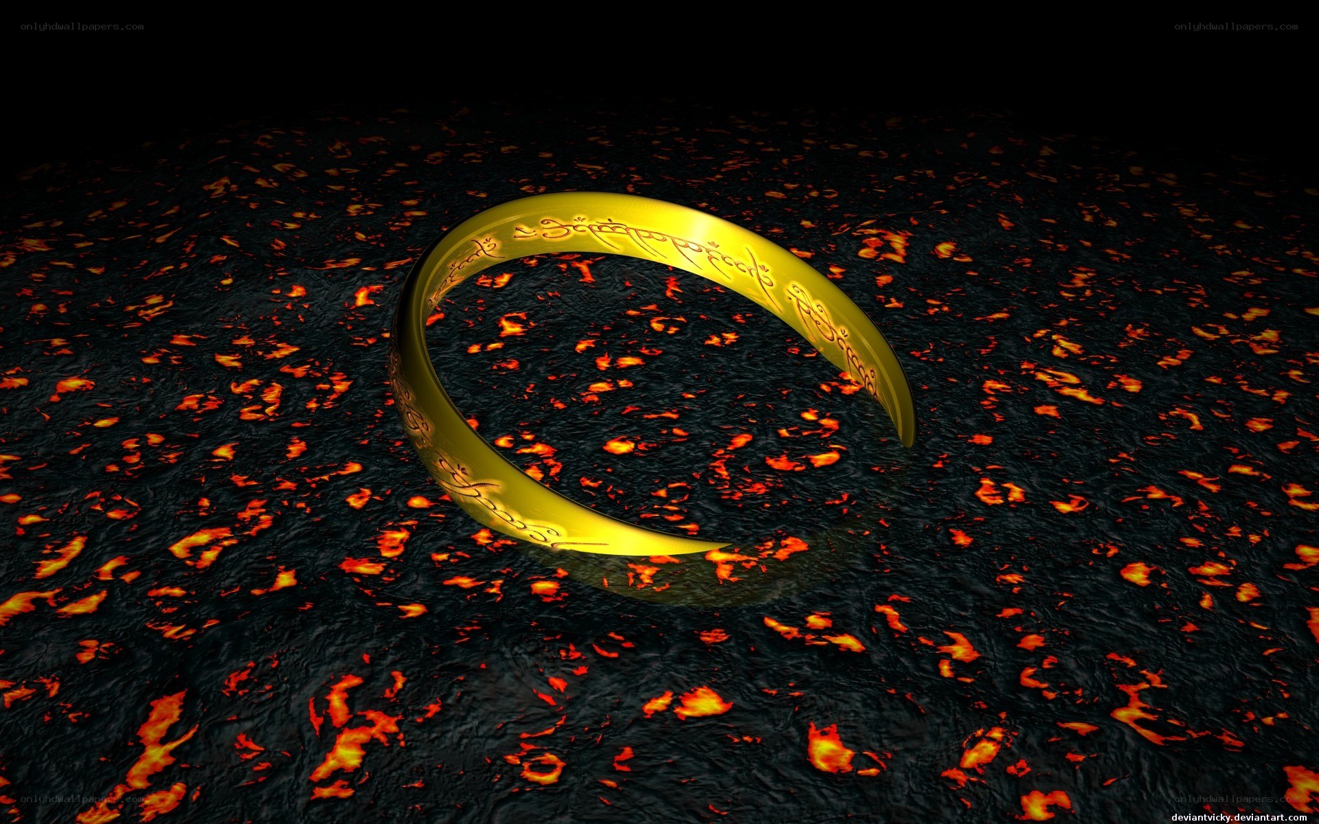 One Ring over lava