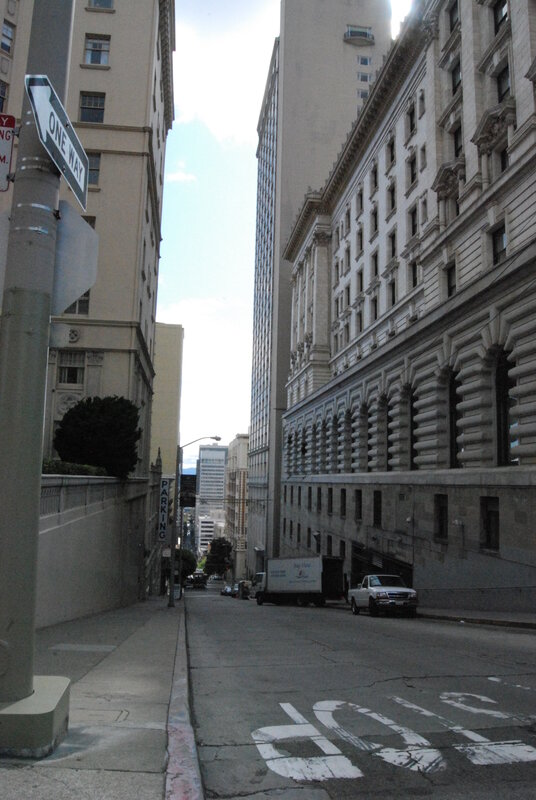 One-way street in downtown San Francisco