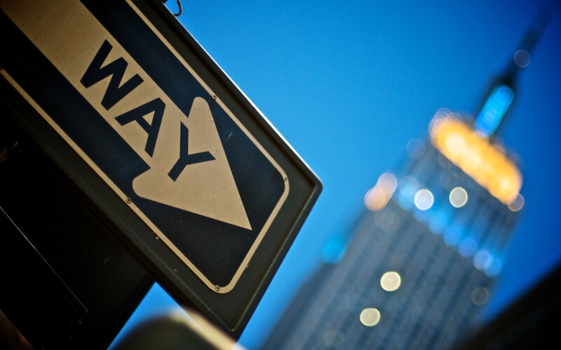 One-way Street Sign