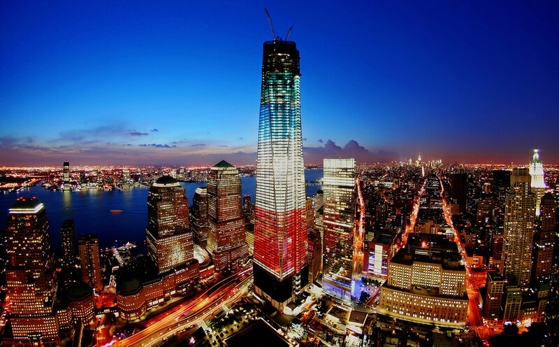 One World Trade Center — Blue, Dramatic, Night, Photograph