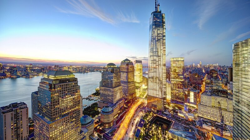 One World Trade Center — Blue, Dramatic, Sunset