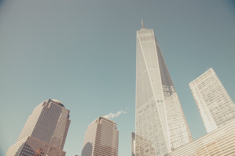 One World Trade Center — Blue, Serene, Afternoon, Photograph