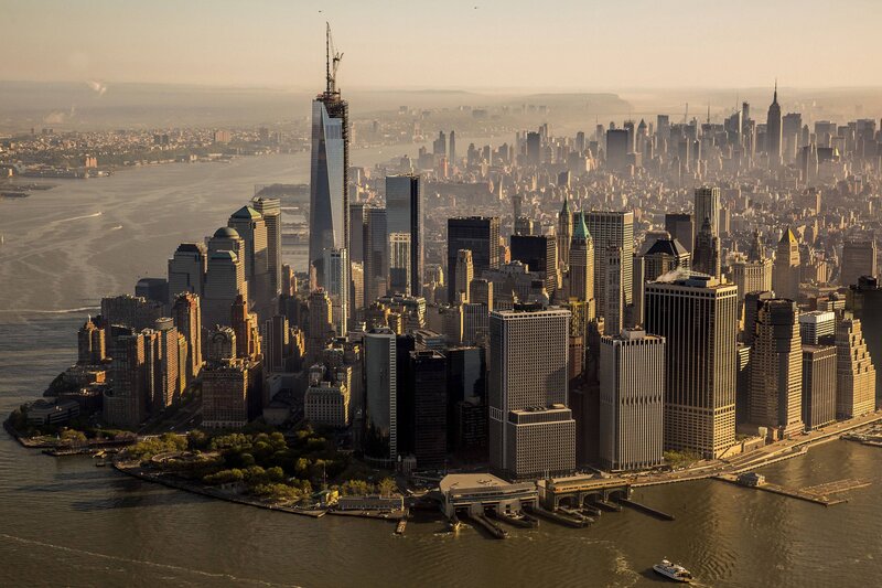 One World Trade Center — Gray, Dramatic, Sunset