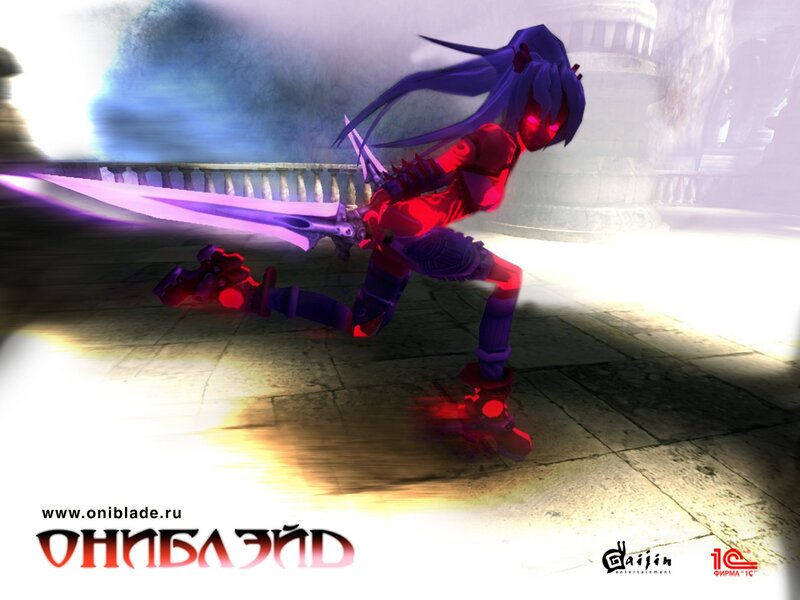 Oniblade character in action