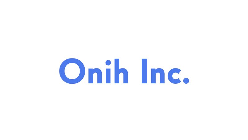 Onih Inc. Logo — Blue, Neutral