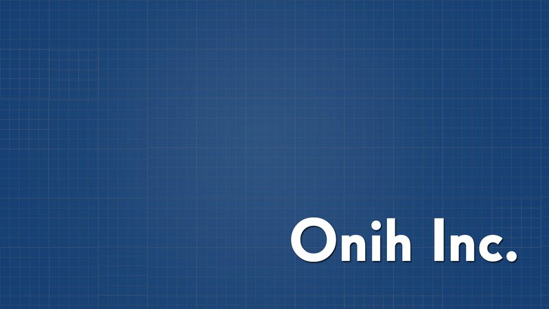 Onih Inc. Text — Blue