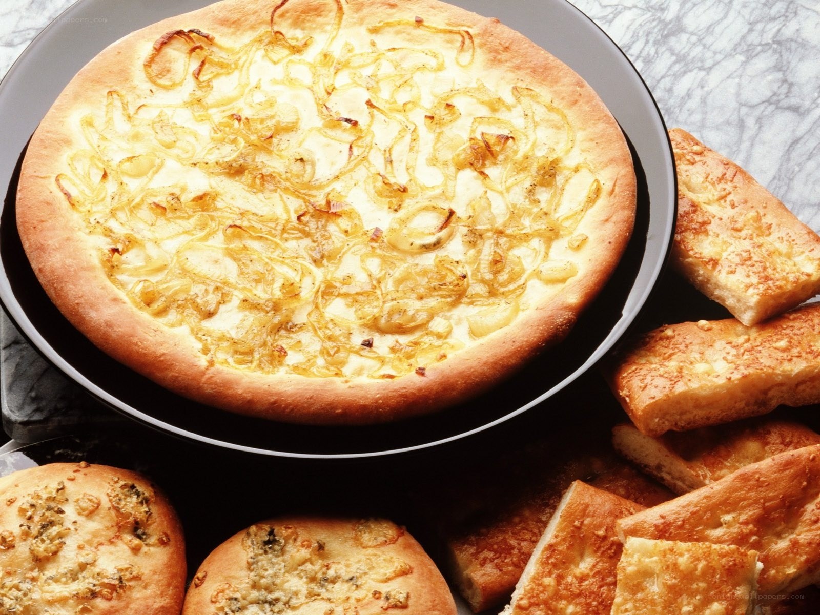 onion and cheese pizza