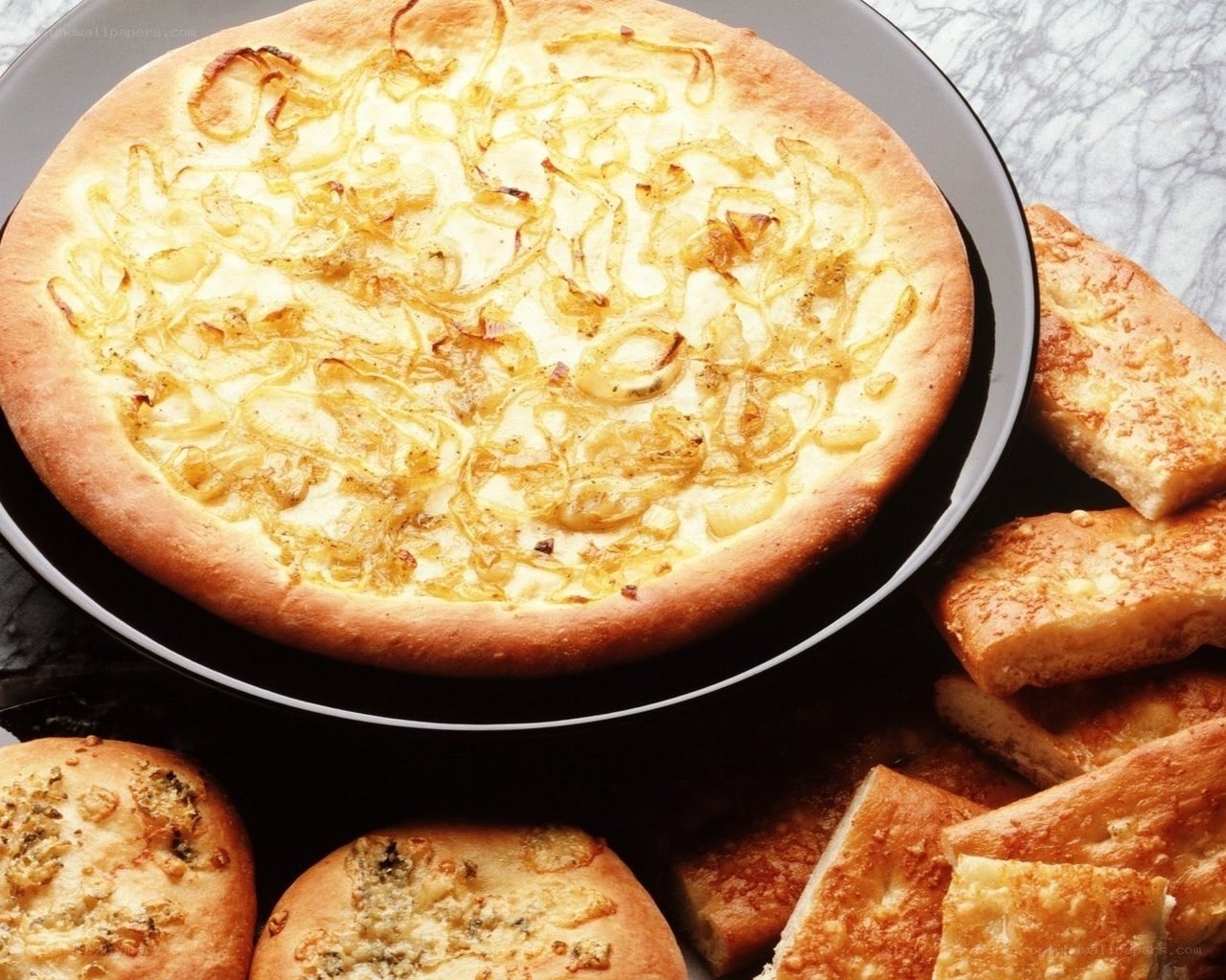 onion and cheese pizza
