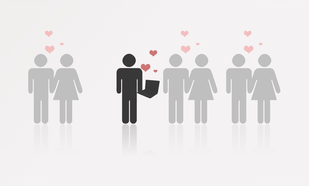 online dating concept