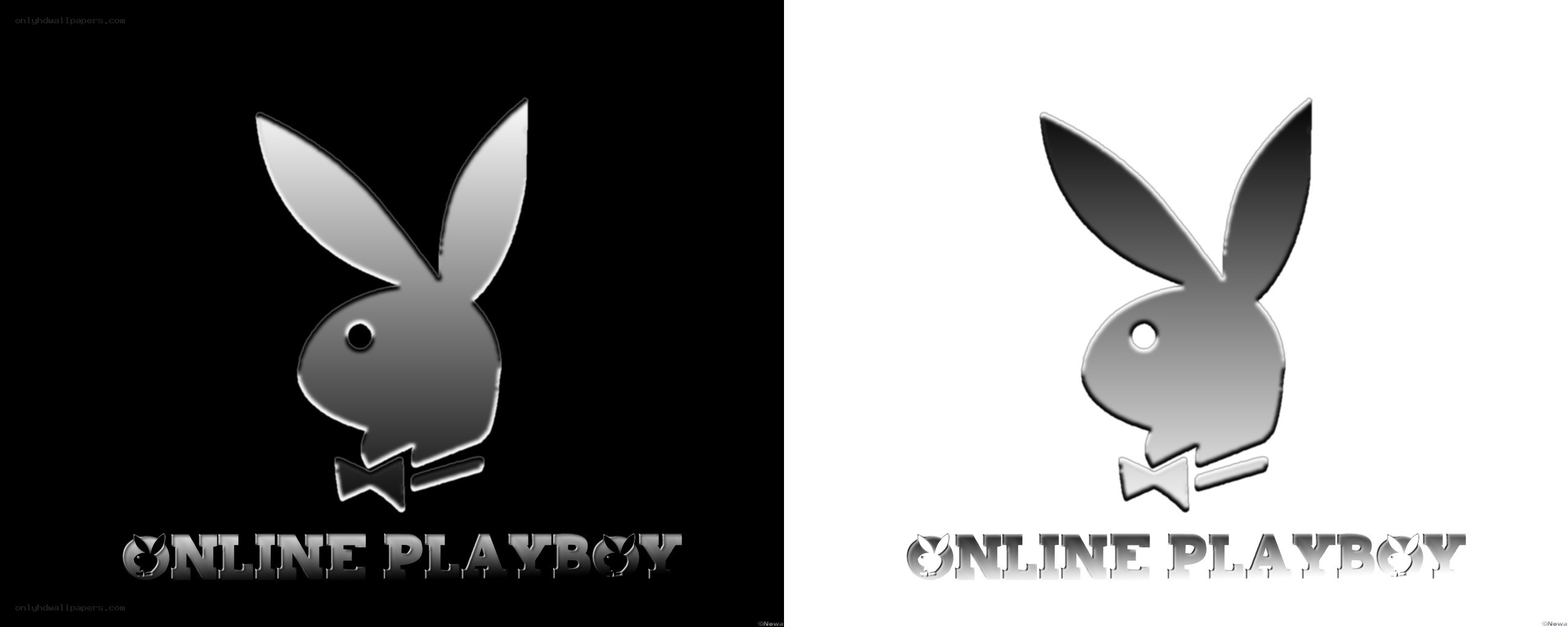 Online Playboy logo comparison