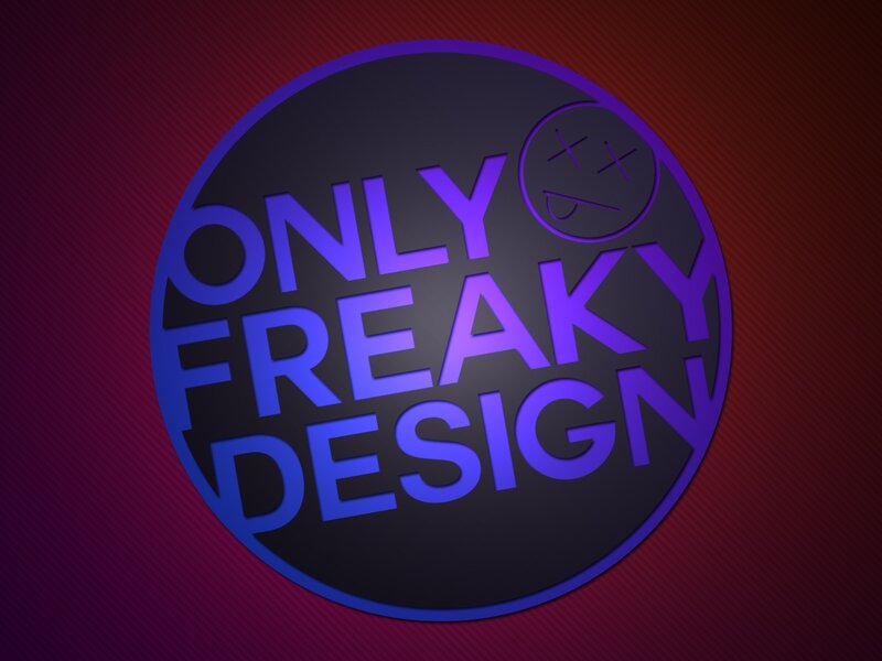 Only Freaky Design Logo — Purple